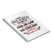 Zoon in de wet van Geweldige vastgoedmakelaar Notitieboek (Rechterzijde)