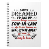 Zoon in de wet van Geweldige vastgoedmakelaar Notitieboek (Voorkant)