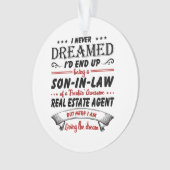 Zoon in de wet van Geweldige vastgoedmakelaar Ornament (voorkant)