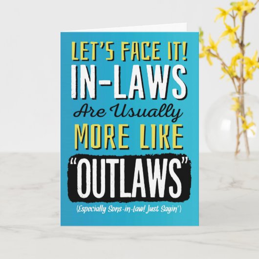 Zoon-in-law Birthday, grappig, meer als wetten! Kaart (Gele Bloem)