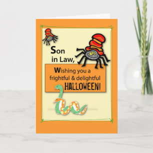 Zoon-in-Law Bugs en Hisses Halloween Kaart
