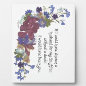 Zoon-in-law cadeau fotoplaat (Voorkant)