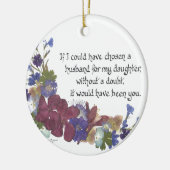 Zoon-in-law cadeau keramisch ornament (Links)