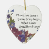 Zoon-in-law cadeau keramisch ornament (Rechts)