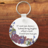 Zoon-in-law cadeau sleutelhanger (Voorkant)