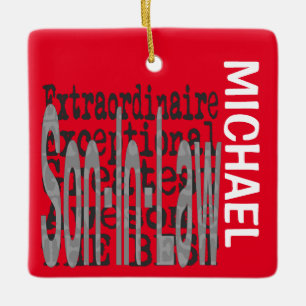 Zoon-in-Law Extraordinaire CUSTOM Keramisch Ornament