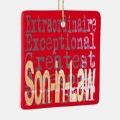 Zoon in Law Extraordinaire Keramisch Ornament (Rechts)