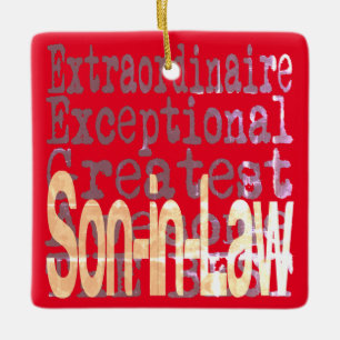 Zoon in Law Extraordinaire Keramisch Ornament