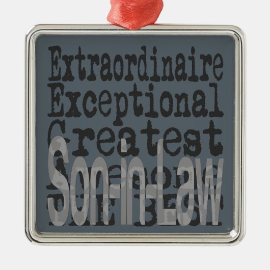 Zoon in Law Extraordinaire Metalen Ornament (Voorkant)