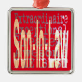 Zoon in Law Extraordinaire Metalen Ornament (Voorkant)