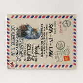 Zoon-in-law | Naar mijn beste schoonzoon van moede Legpuzzel (Horizontaal)