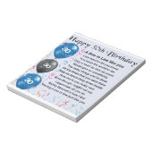 Zoon in Law Poem - 30th Birthday Notitieblok (Linkerzijde)