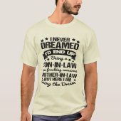 Zoon in Law Proud Geweldige moeder in Law Funny Qu T-shirt (Voorkant)