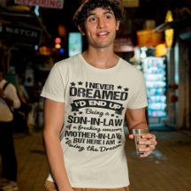 Zoon in Law Proud Geweldige moeder in Law Funny Qu