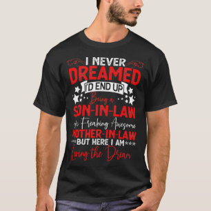 Zoon in Law Tshirt Birthday Gift van Geweldige Mot