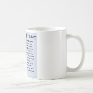 Zoon in rechtengedicht - 40e geboortedag ontwerp koffiemok