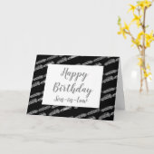 Zoon-in-wet Chrome Grey Cars Birthday Card Kaart (Gele Bloem)