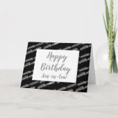 Zoon-in-wet Chrome Grey Cars Birthday Card Kaart (Voorkant)