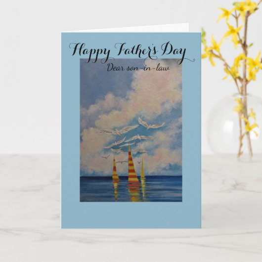 Zoon-in wet/de Kaart van Vaderdag (Gele Bloem)