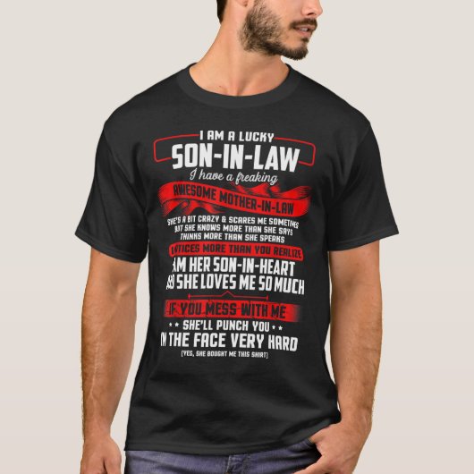 Zoon-in-wet Geweldige Shirt voor schoonmoeder (Voorkant)