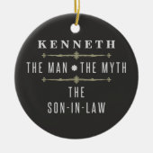 Zoon-in-wet het Man de mythe Keramisch Ornament (Voorkant)