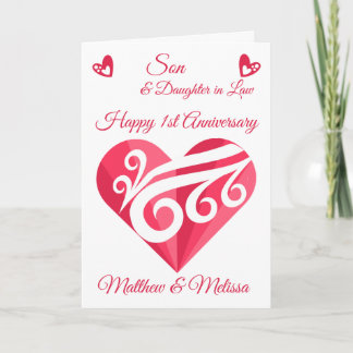 Zoon Jubileum Pink Heart Kaart