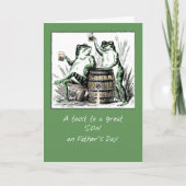 Zoon-kikkerwerk met bier kaart (Voorkant)