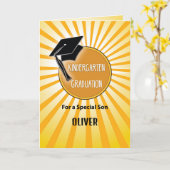 Zoon Kleuterschool Afstuderen Pet op Zon Kaart (Gele Bloem)