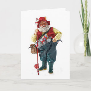 ZOON MET KERST ** MIJN FAVORIETE VISSER ** FEESTDAGEN KAART