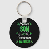 Zoon Nierziekte Warrior Awareness Lint Groen Sleutelhanger (Voorkant)