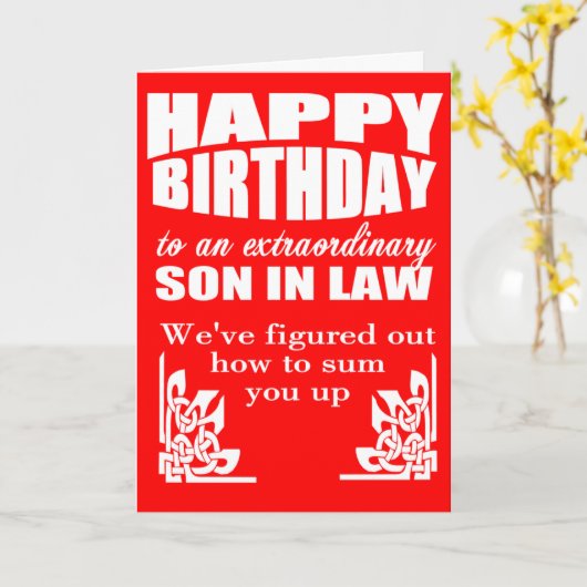 zoon rechtjarig kaart (Gele Bloem)