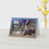 Zoon Sport Mountain Bike Verjaardag Kaart (Gele Bloem)