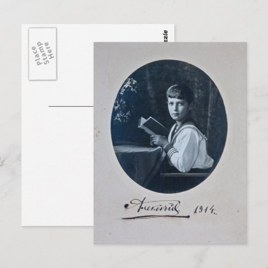 Zoon tsaar - ALEXIS ROMANOV van Rusland #089 Briefkaart (Voorkant / Achterkant)