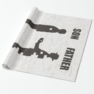 Zoon Vader   Cadeau voor vader van zoon, beste vad Cadeaupapier