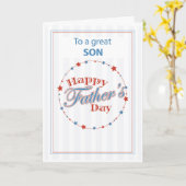 Zoon vaders dag alle ster vader honkbal kaart (Gele Bloem)