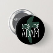 Zoon van Adam Ronde Button 5,7 Cm (Voorkant /achterkant)