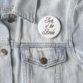Zoon van Bride Classy Browns Ronde Button 5,7 Cm (In situ)