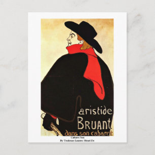 Zoon van Cabaret door Toulouse-Lautrec Henri de Briefkaart