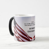 Zoon van de Amerikaanse Mok van de Revolutie Genea (Voorkant links)