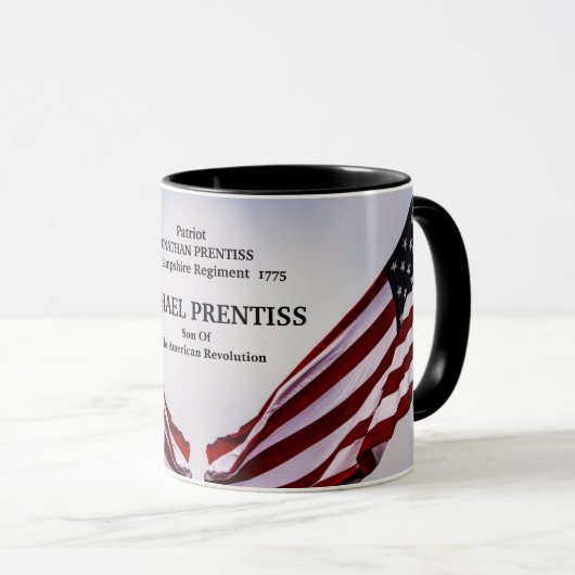 Zoon van de Amerikaanse patriottische revolutie Mok (Voorkant rechts)