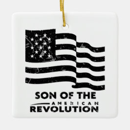 Zoon van de Amerikaanse Revolutie SAR VS-VLAG Keramisch Ornament