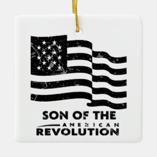 Zoon van de Amerikaanse Revolutie SAR VS-VLAG Keramisch Ornament