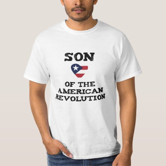 Zoon van de Amerikaanse Revolutie VS Star Eagle Da T-shirt (Voorkant)
