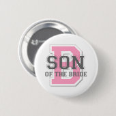Zoon van de Bride Cheer Ronde Button 5,7 Cm (Voorkant /achterkant)