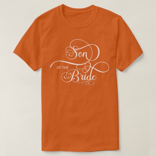 Zoon van de bruid (bruiloft) t-shirt (Design voorkant)
