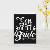 Zoon van de bruid bruiloftsfeest familie bruidssho kaart (Gele Bloem)