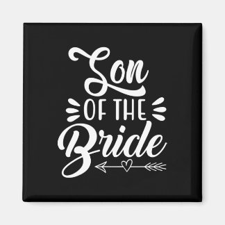 Zoon van de bruid bruiloftsfeest familie bruidssho magneet