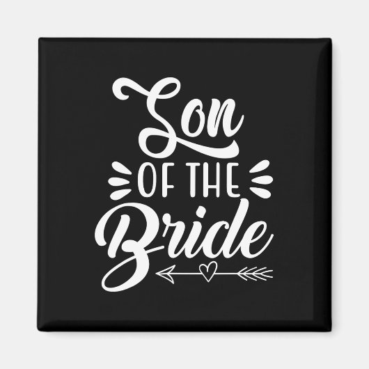 Zoon van de bruid bruiloftsfeest familie bruidssho magneet (Voorkant)