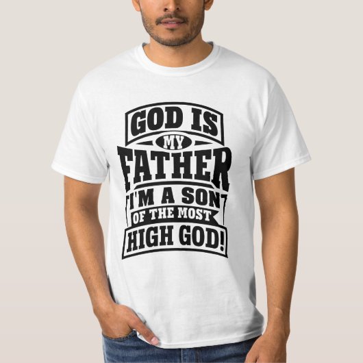 ZOON VAN DE HOOGSTE GOD (7) T-SHIRT (Voorkant)