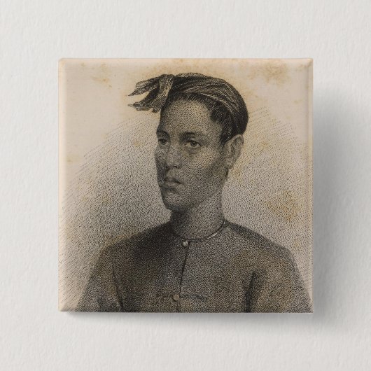 Zoon van de Sultan, Sooloo, Filipijnen Vierkante Button 5,1 Cm (Voorkant)